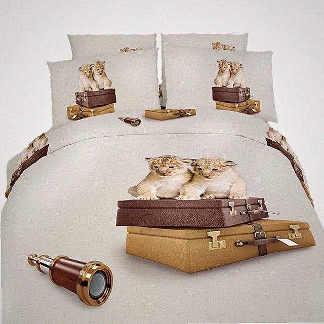 Dorm Room Bedding Twin XL Adorable 4 Piece Duvet Set 100% Egyptian Cotton