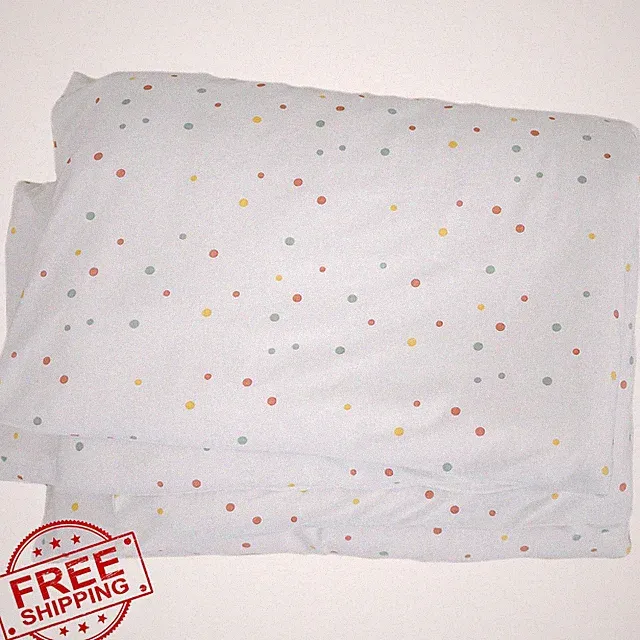 Ecolino Organic Cotton Crib Toddler Duvet Cover Dots Print 37"x51"